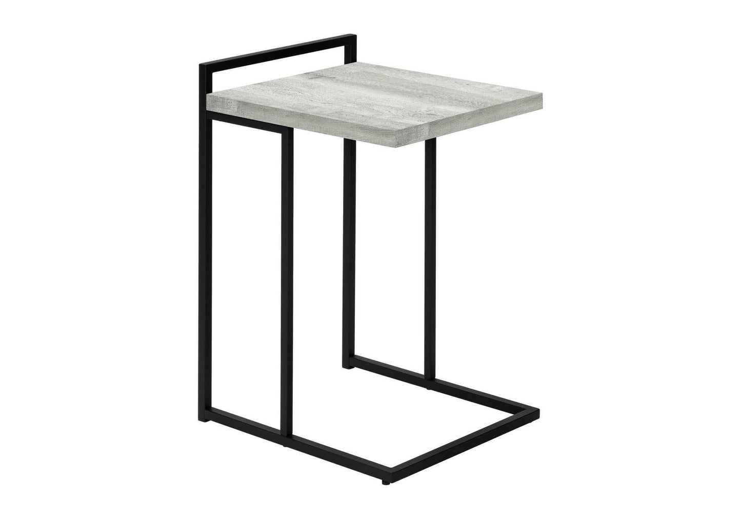 Accent Table, C - Shaped, Modern Convenient Design - Gray
