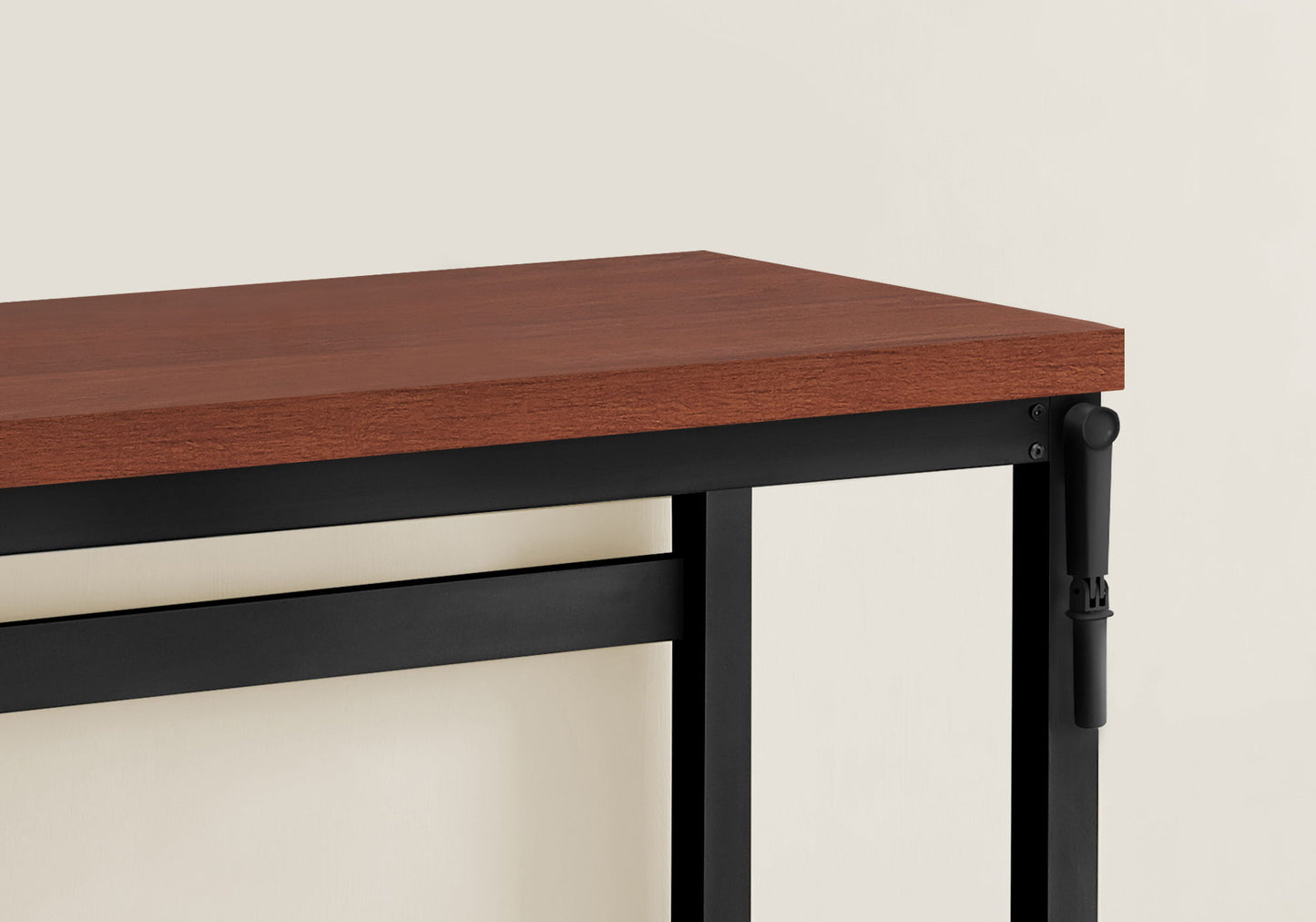 Computer Desk, Home Office, Standing, Adjustable, Laptop, Contemporary & Modern - Cherry