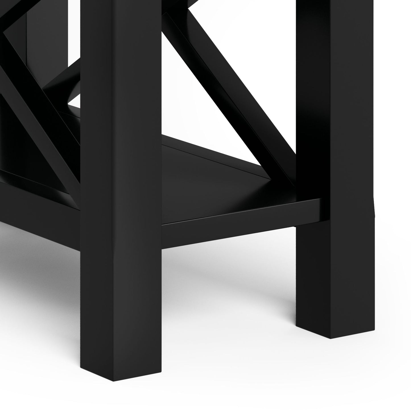 Kitchener - Narrow Side Table - Black