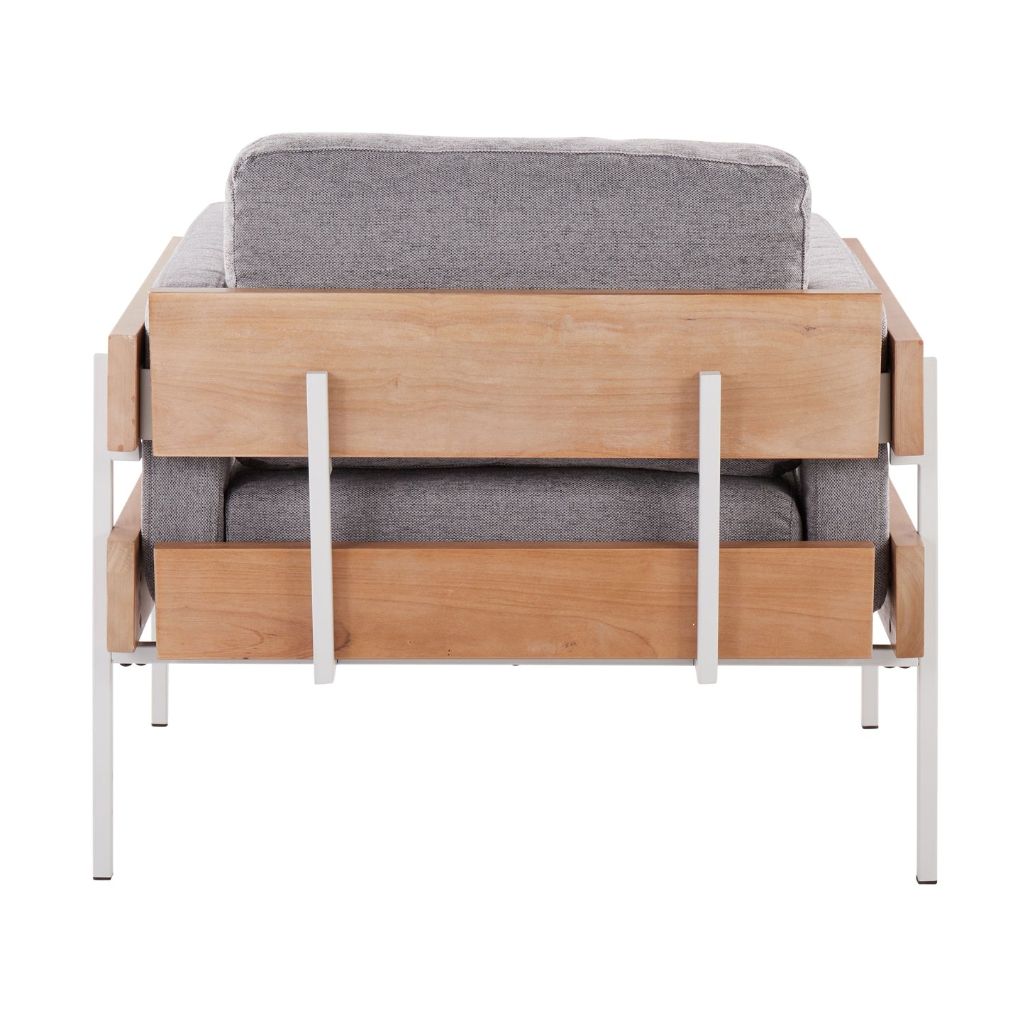 Kari - Farmhouse Chair - White / Natural / Light Gray