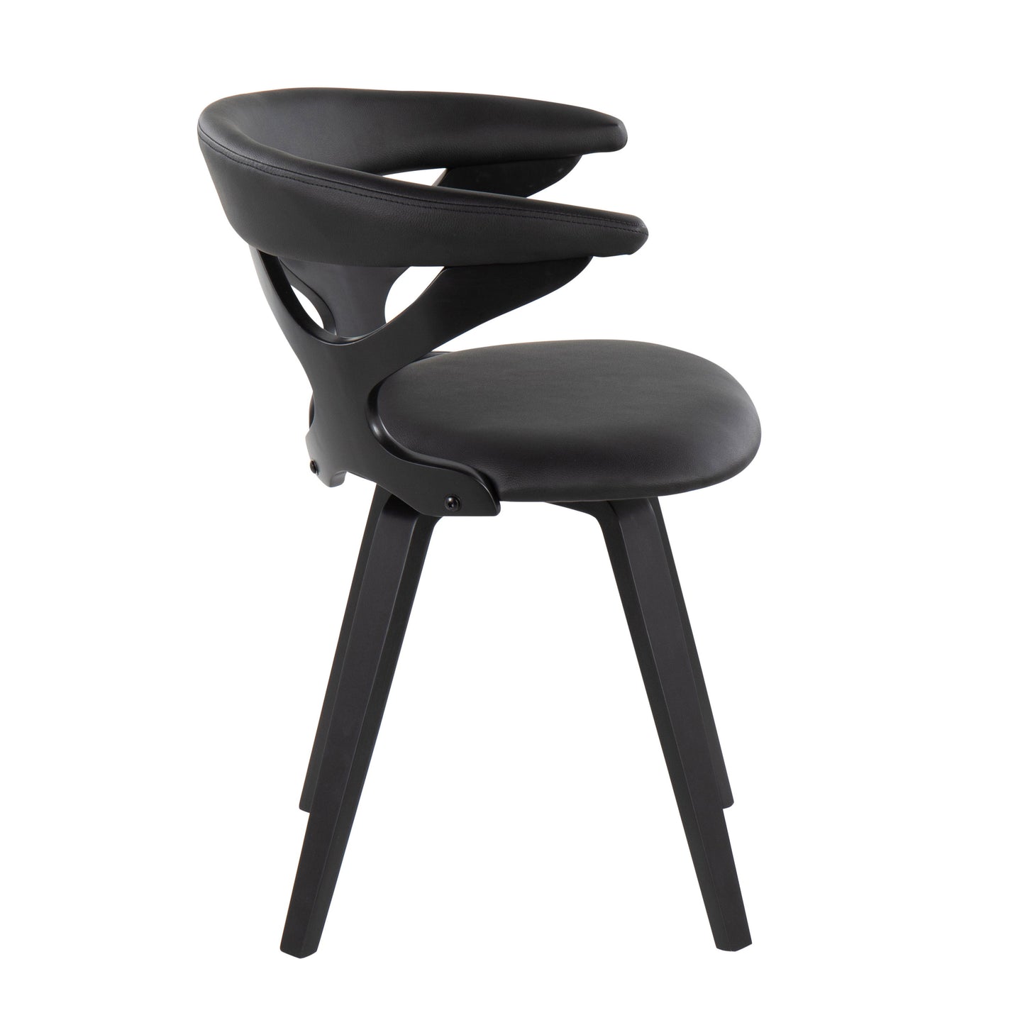 Gardenia - Contemporary Dining / Chair With Swivel - Black