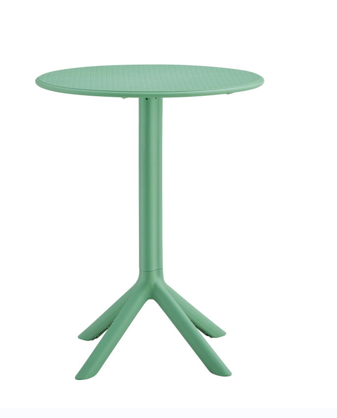 3 Piece Plastic Arm Chair Bistro Grs Premium Ocean Plastic - Green
