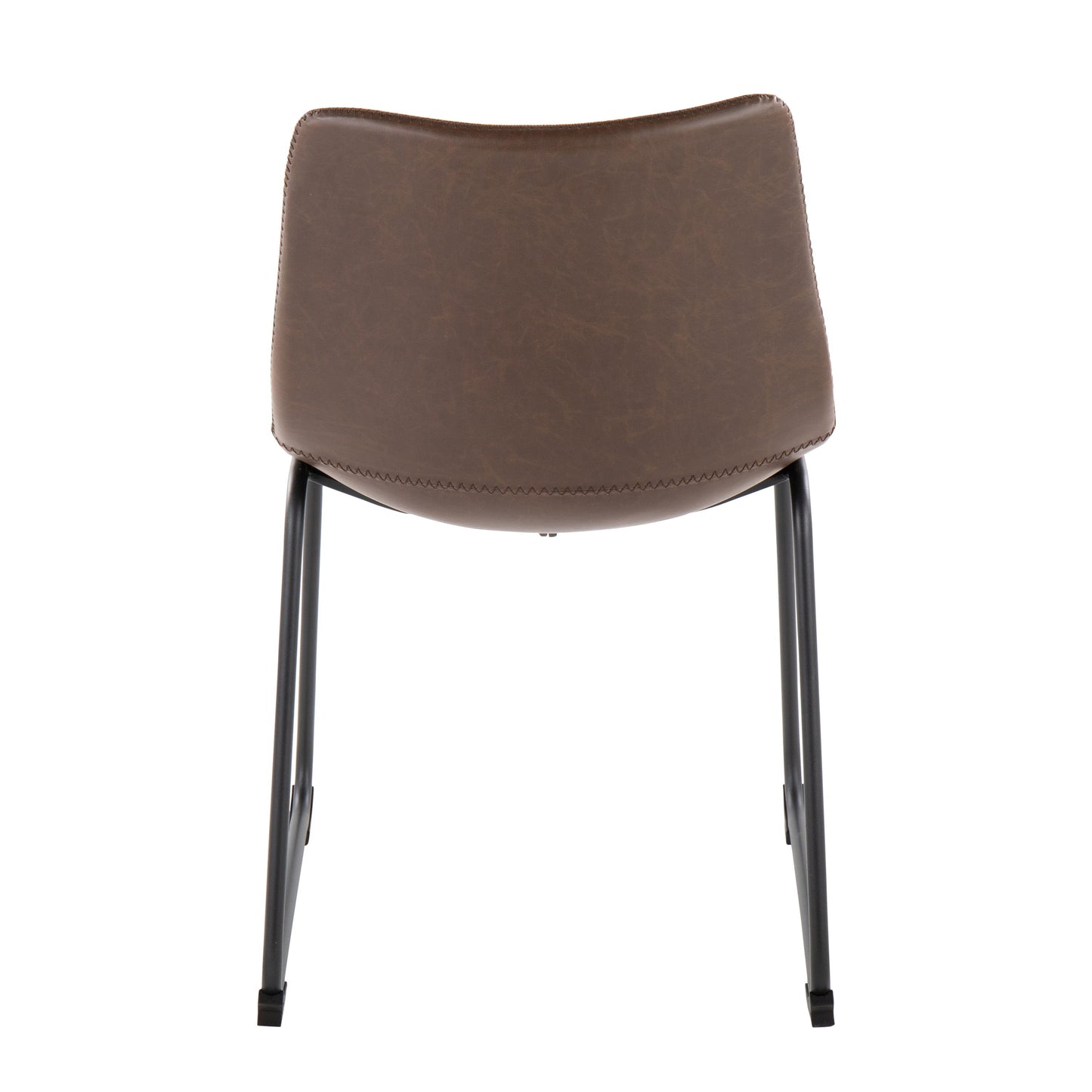 Duke - Industrial Side Chair (Set of 2) - Black / Espresso