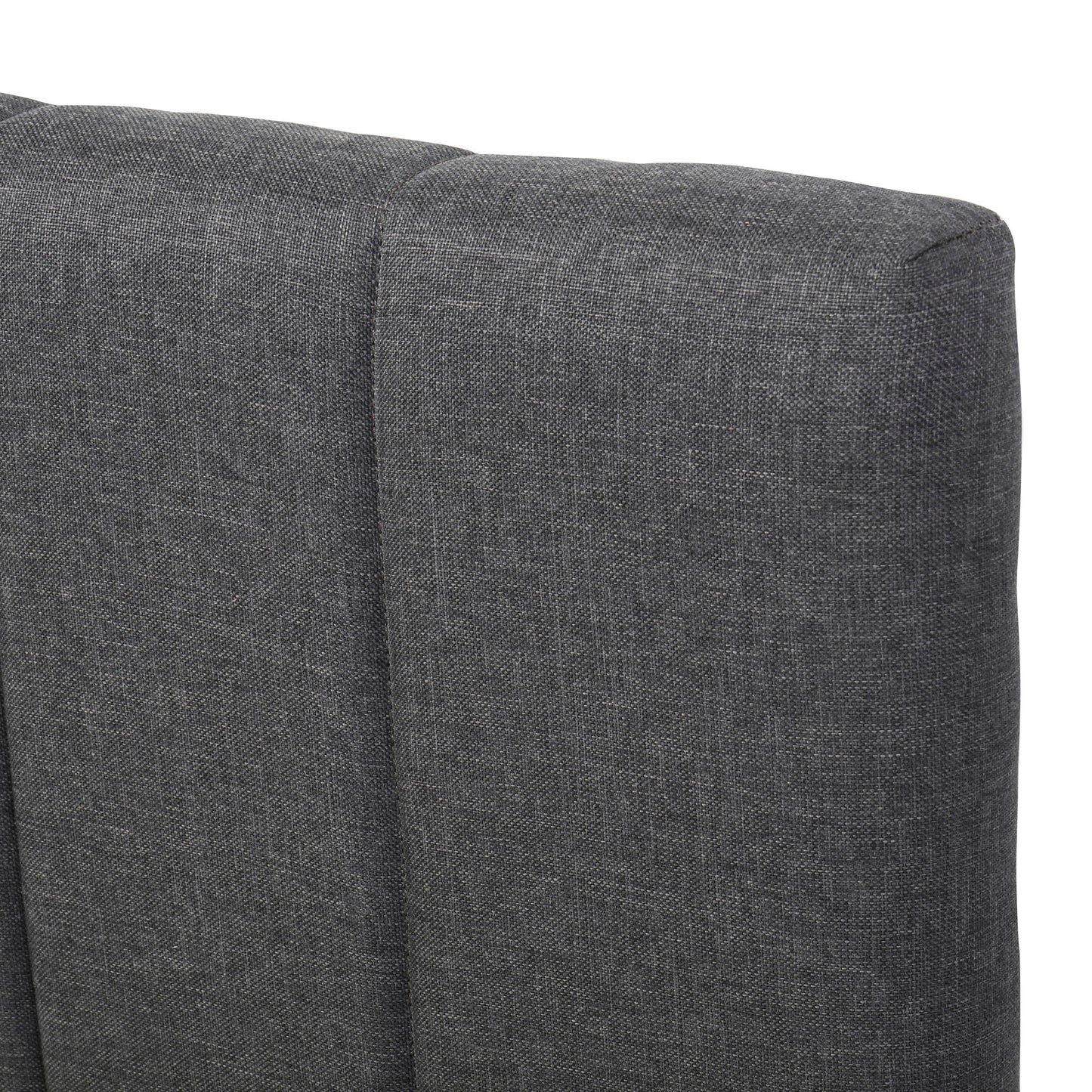 Full Size Upholstered Platform Bed With Twin Size Trundle And 3 Drawers - Gray