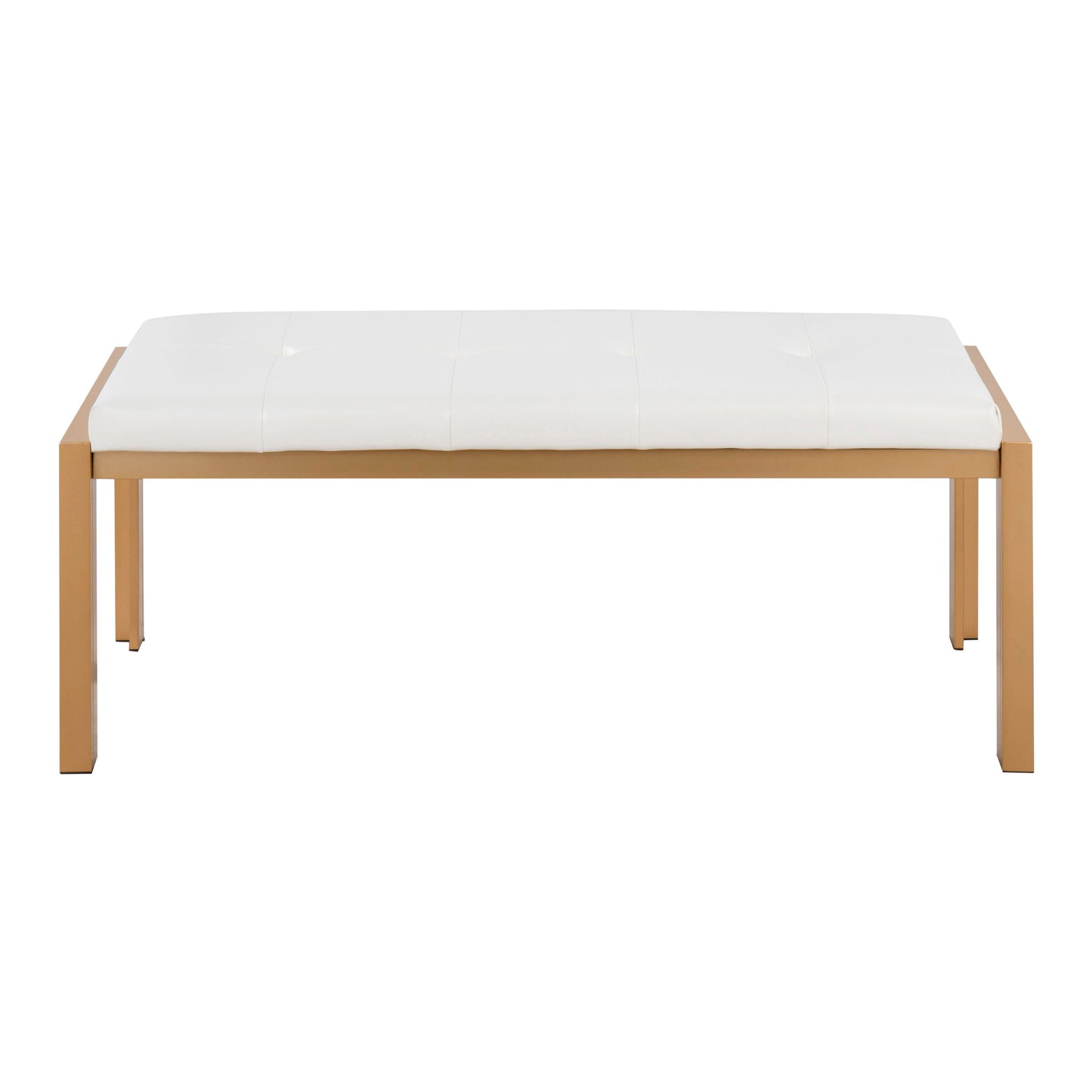 Fuji - Contemporary Bench - Gold / White