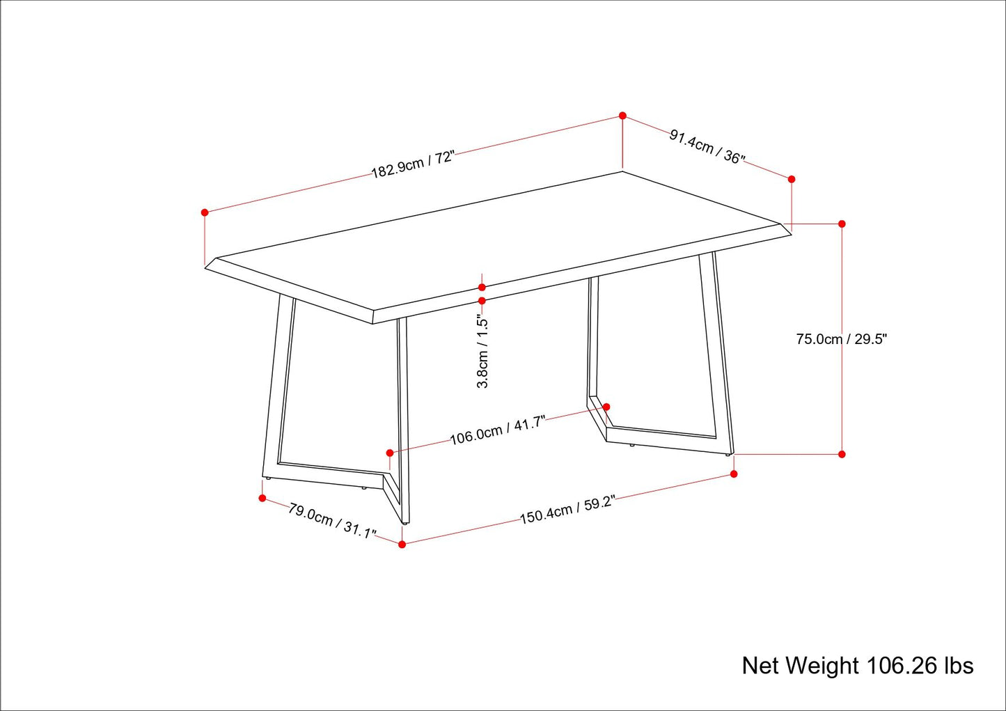 Watkins - Dining Table - Light Brown