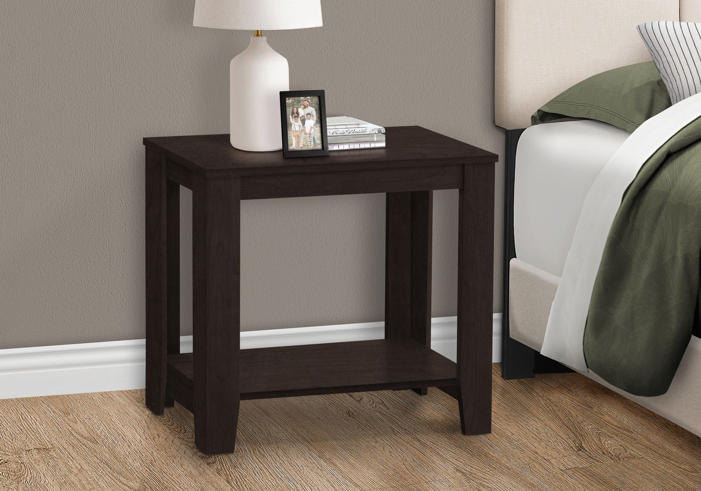 Accent Table, Side Transitional - Espresso