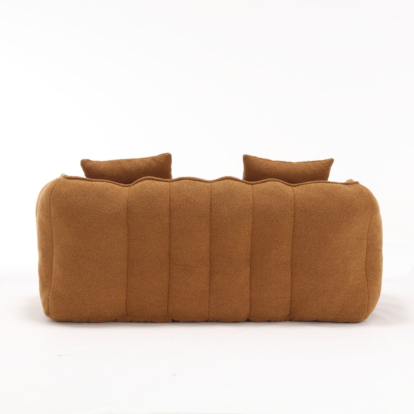 Soft Beanbag Chair With High Resilience Foam Core For Two People - Yellow