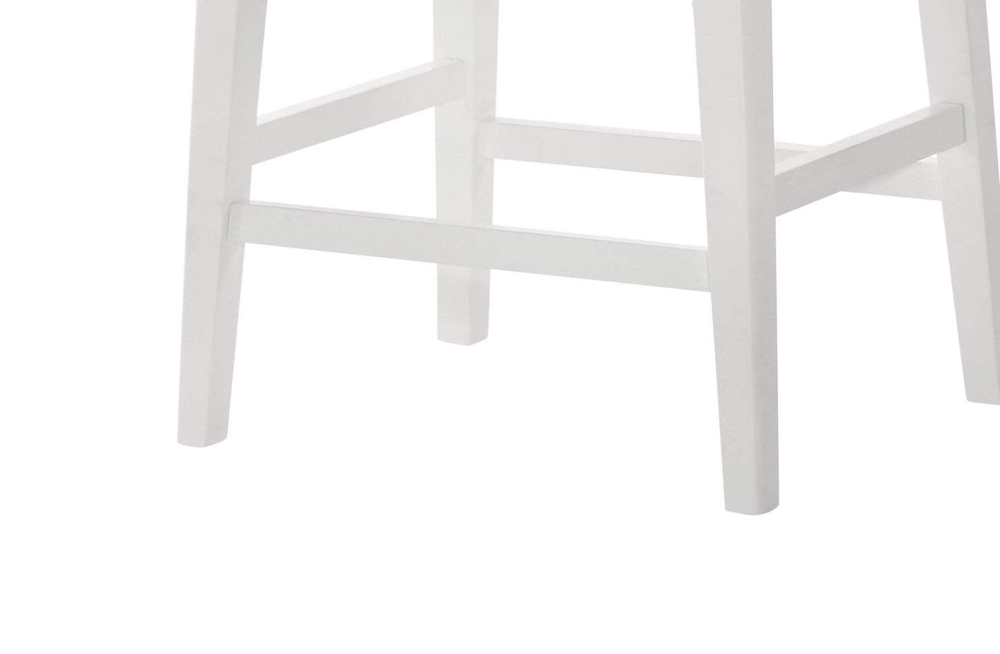 Sasha - Counter Height Stool With Upholstered Seat - White