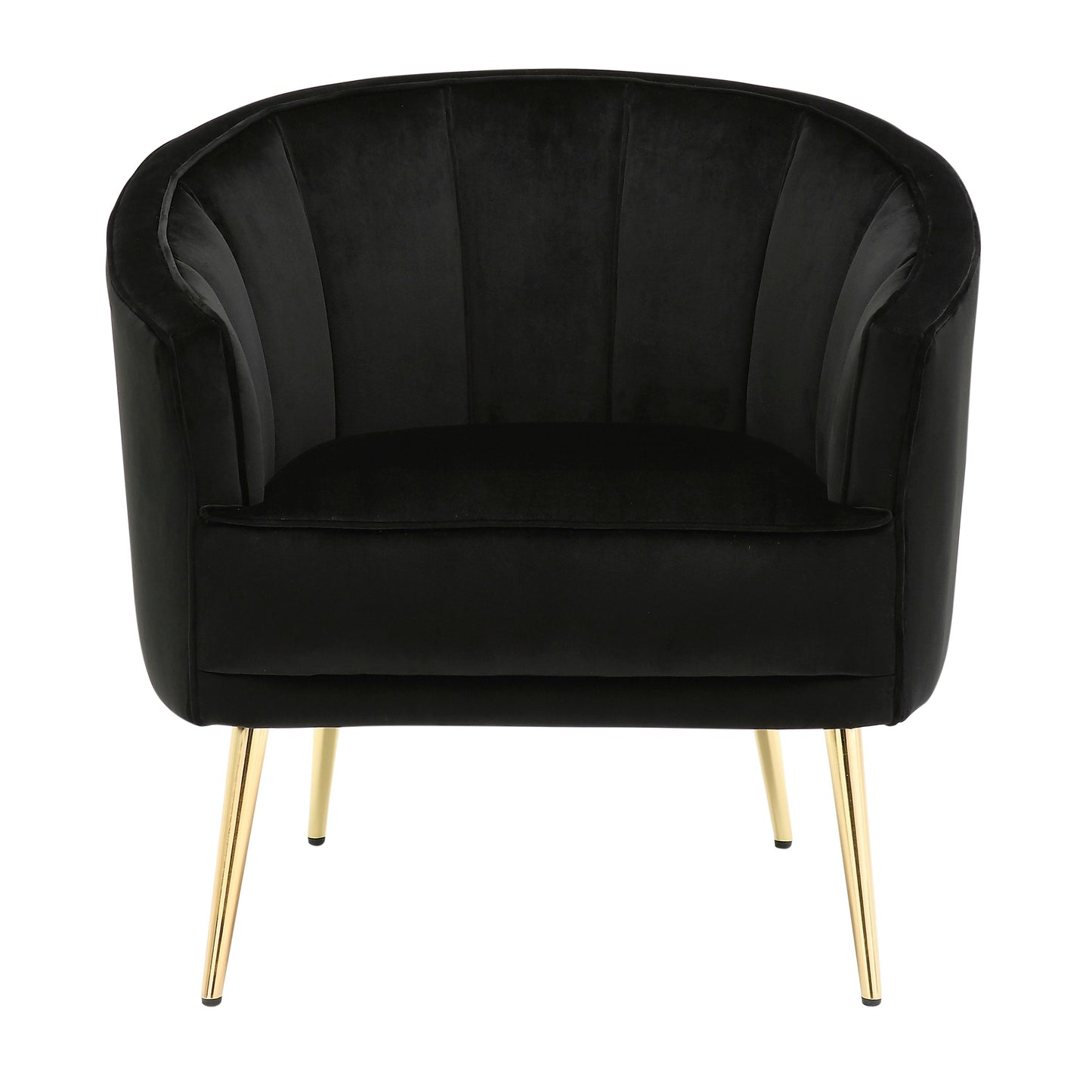 Tania - Contemporary / Glam Chair - Gold / Black