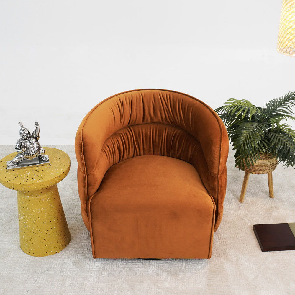 Walden - Swivel Chair - Burnt Orange