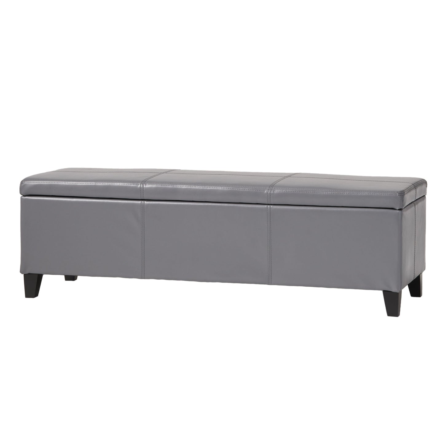 Glouster - Contemporary Storage Ottoman With Versatile Functionality - Gray