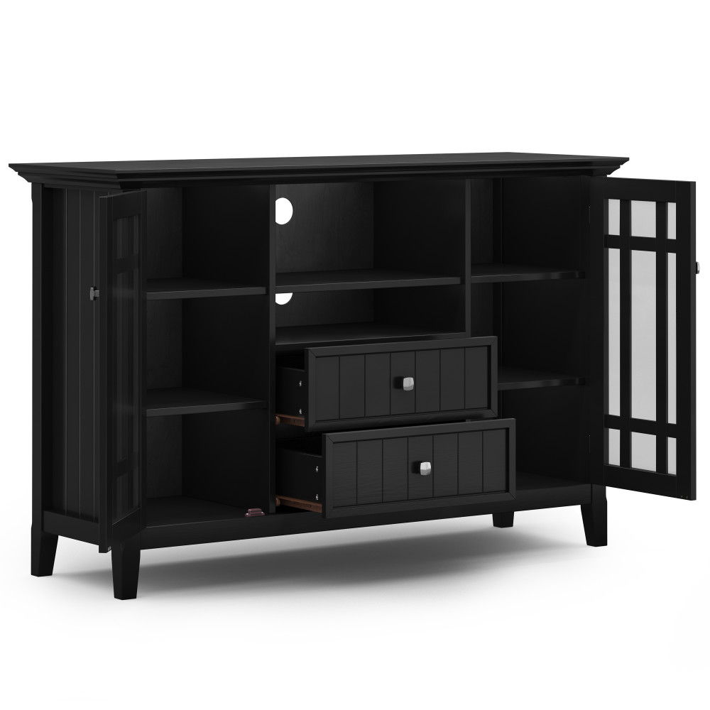 Bedford - Tall TV Media Stand - Black