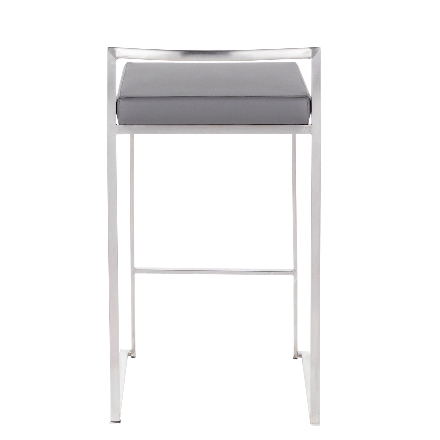 Fuji - Contemporary Stackable Counter Stool (Set of 3) - Gray