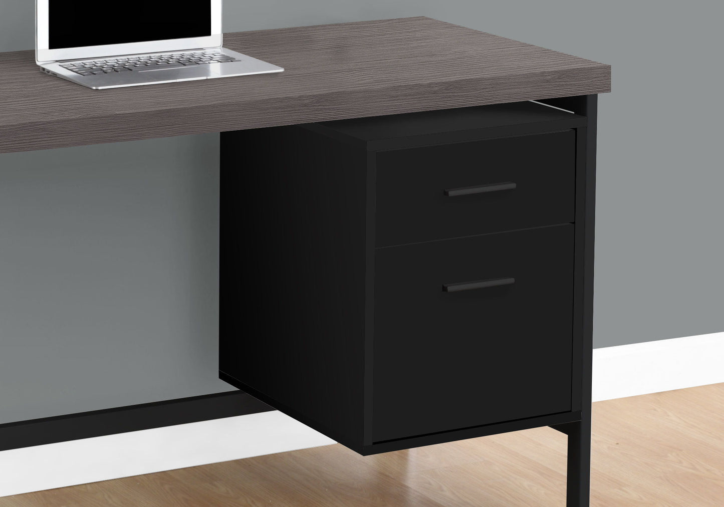 Computer Desk For Home Office, Laptop, Left, Right Set - Up, Storage Drawers, And Contemporary & Modern - Black