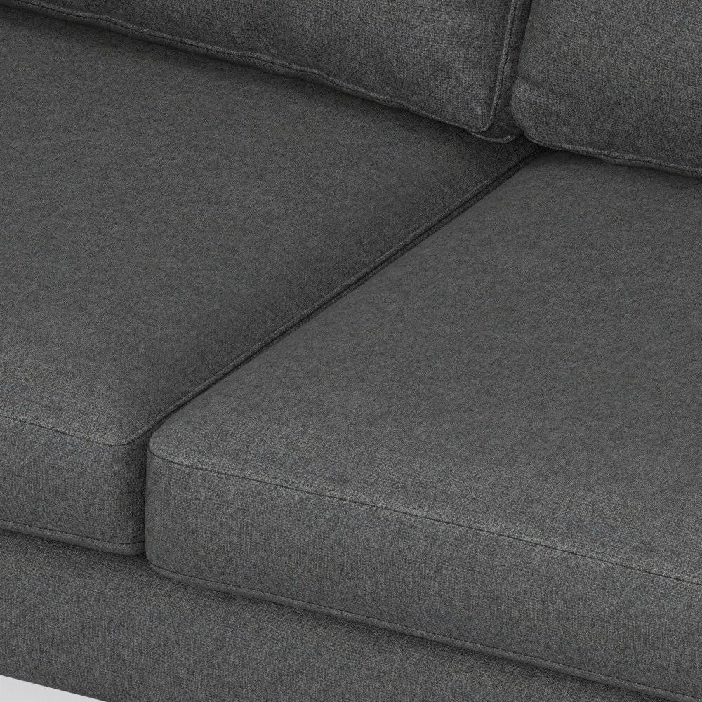 Ava - Mid Century Corner Sectional Sofa - Gray