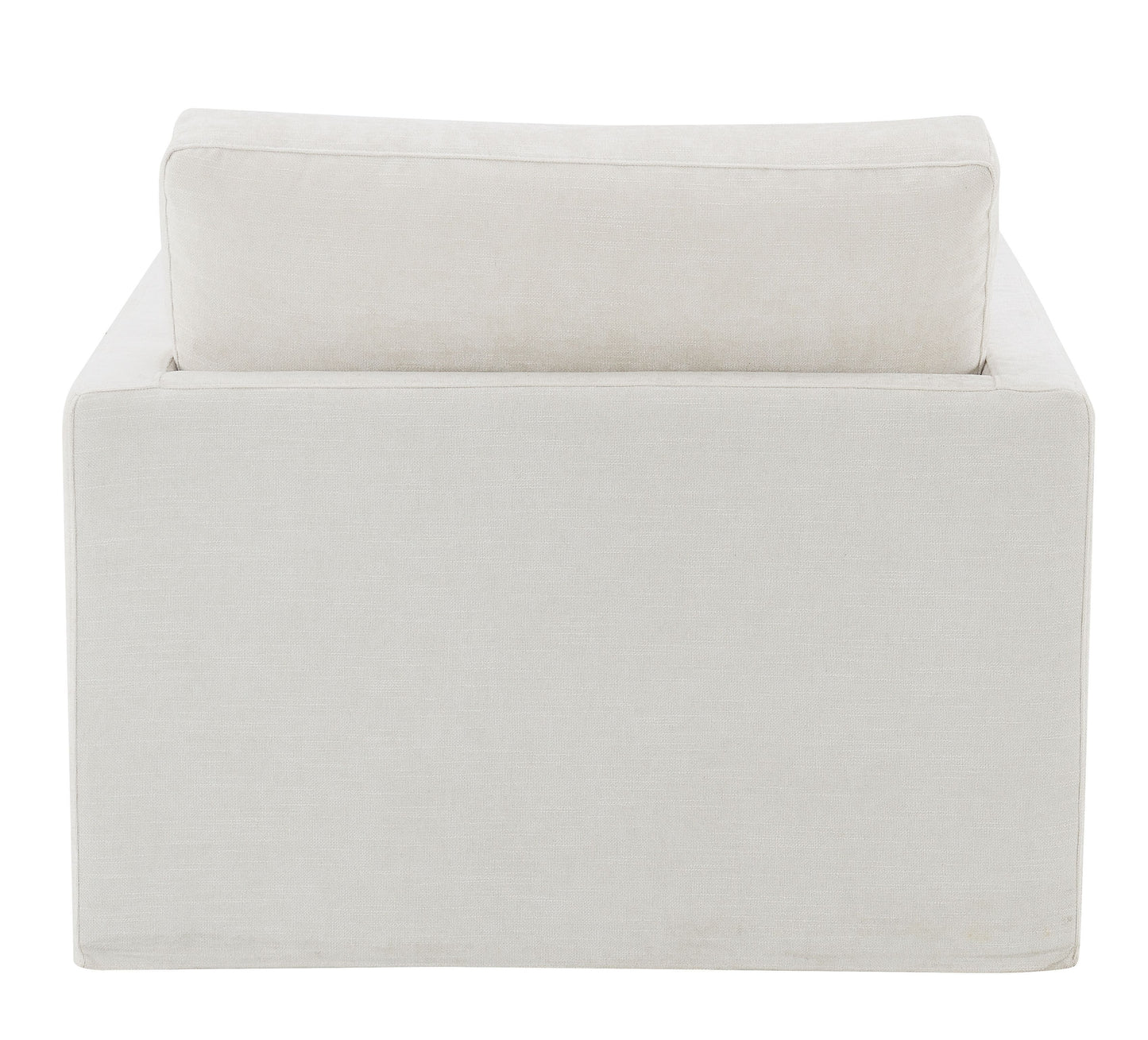 Naveen - Swivel Chair With 1 Toss Pillow - Ivory