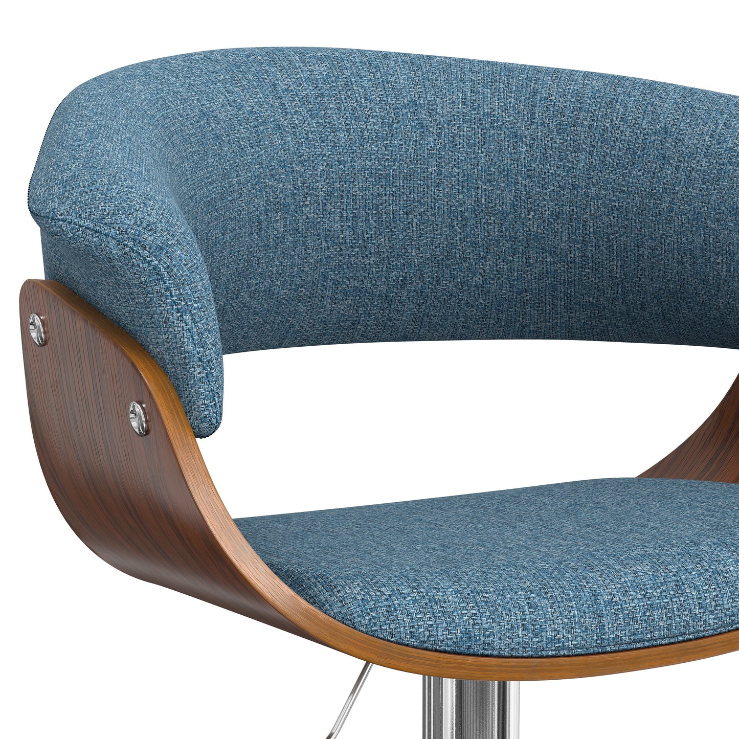 Sheldon - Adjustable Swivel Bar Stool - Denim Blue