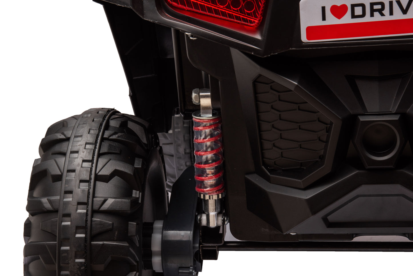12V7A*1 30W*4 Four-Wheel Drive Leather Seat One Button Start, Forward And Backward, High And Low Speed, Music, Front Light, Power Display, Two Doors Can Open, 2.4G R / C, Seat Belt Four Wheel Absorber - Pink