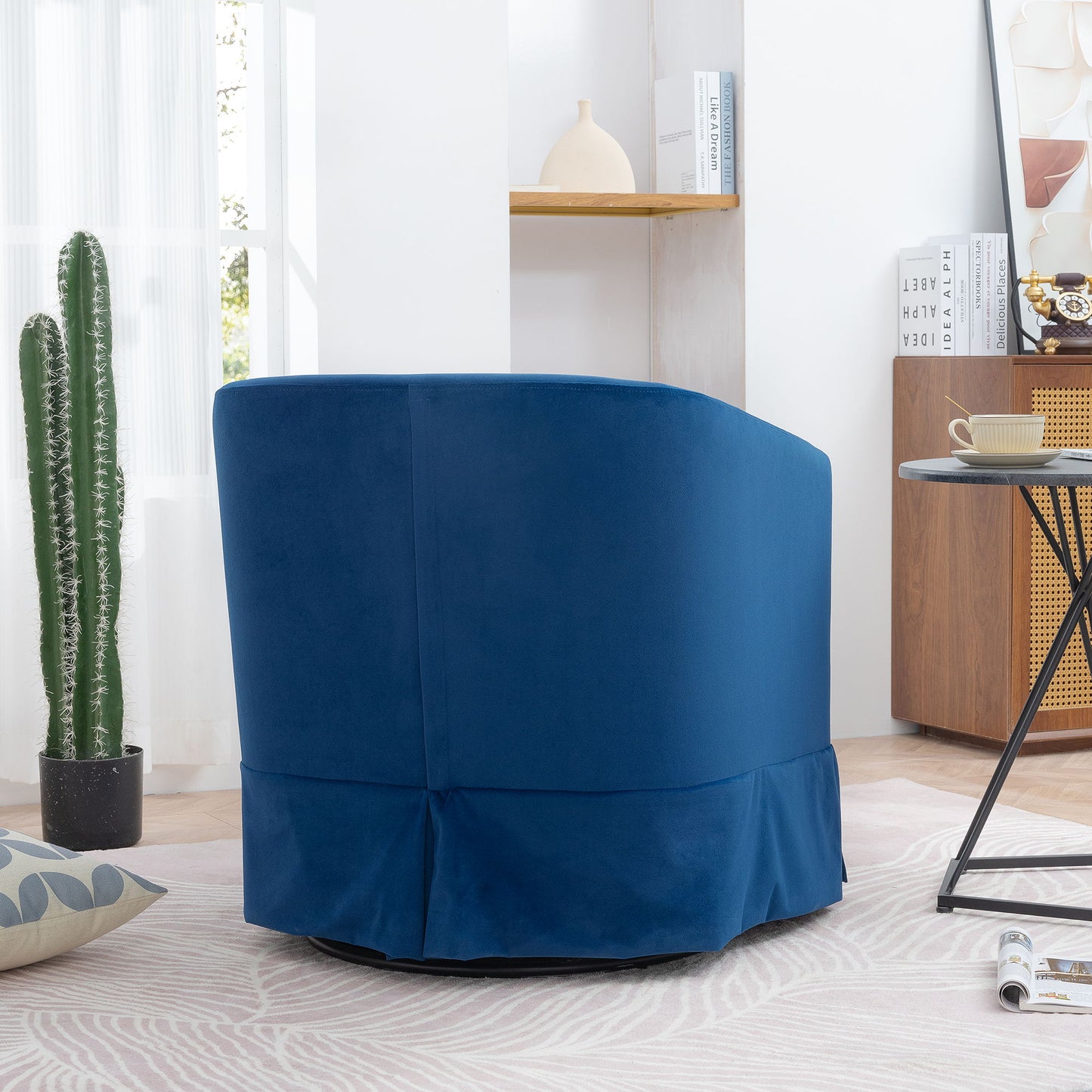 27.36" Wide Swivel Chair - Blue