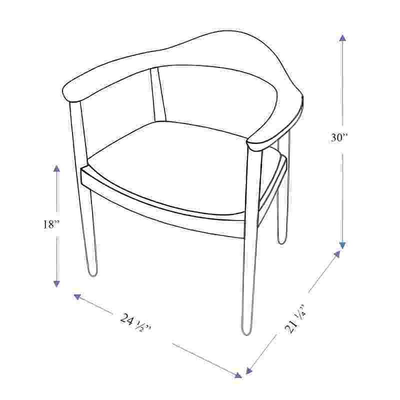 Kelly - Mid-Century Modern Dining Chair - Gray