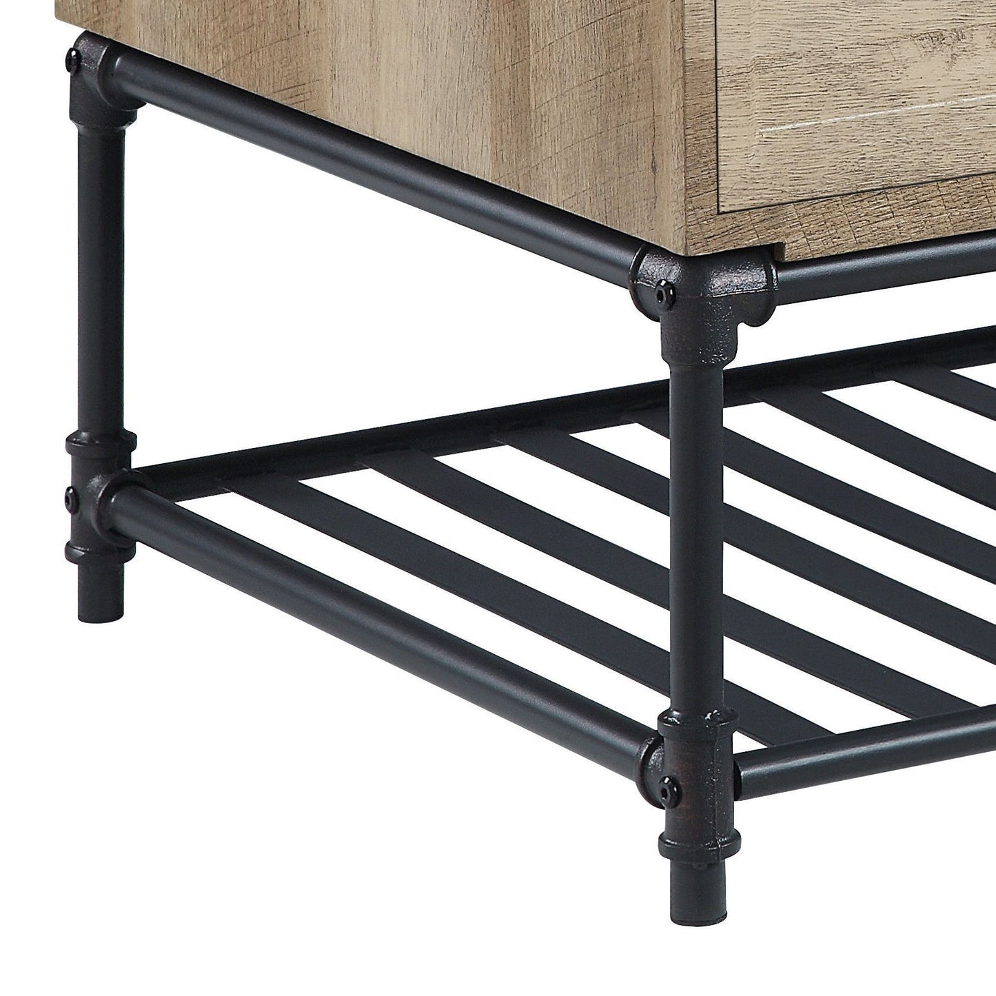 Brantley - Rectangular Coffee Table - Oak / Sandy Gray