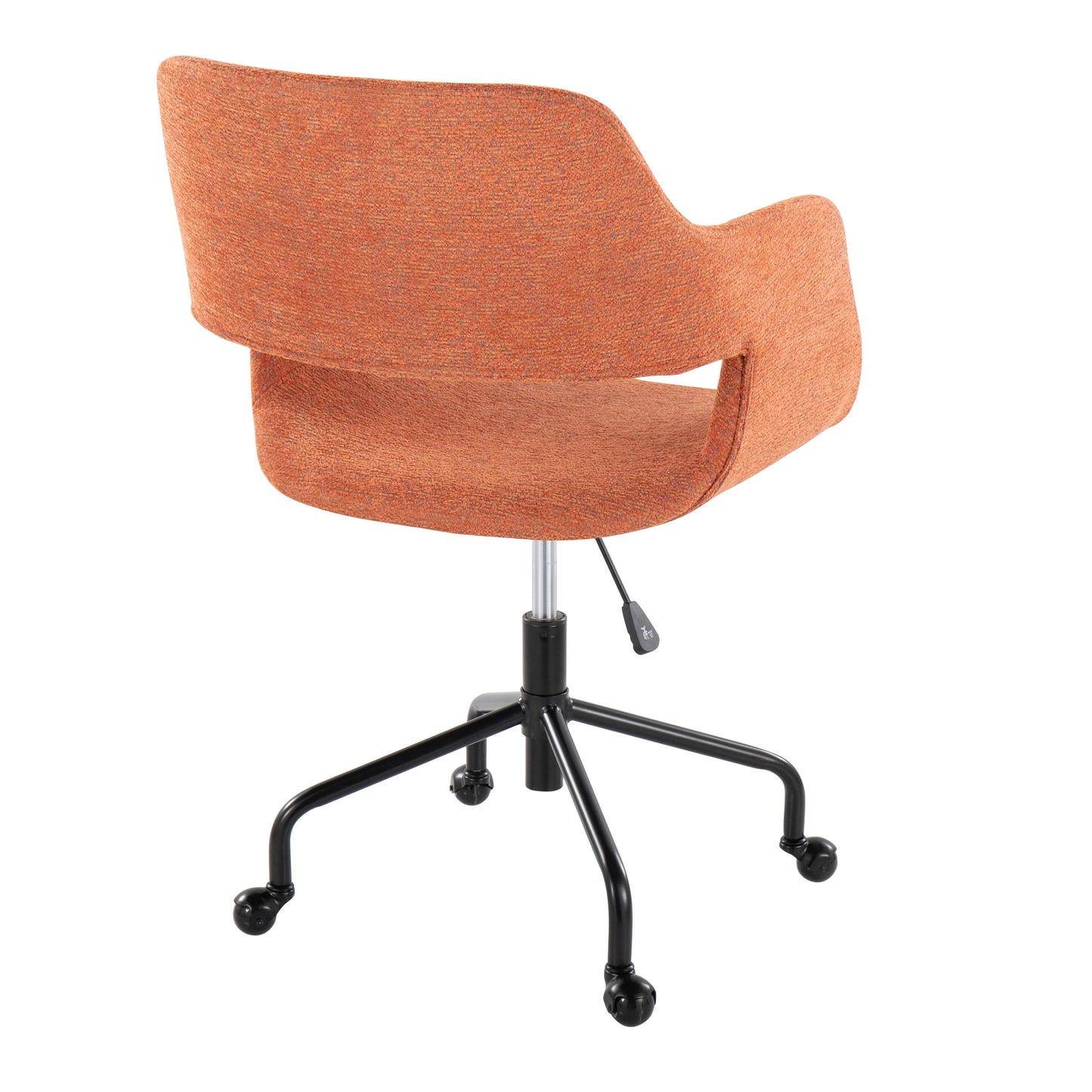 Margarite - Contemporary Adjustable Office Chair - Black / Orange