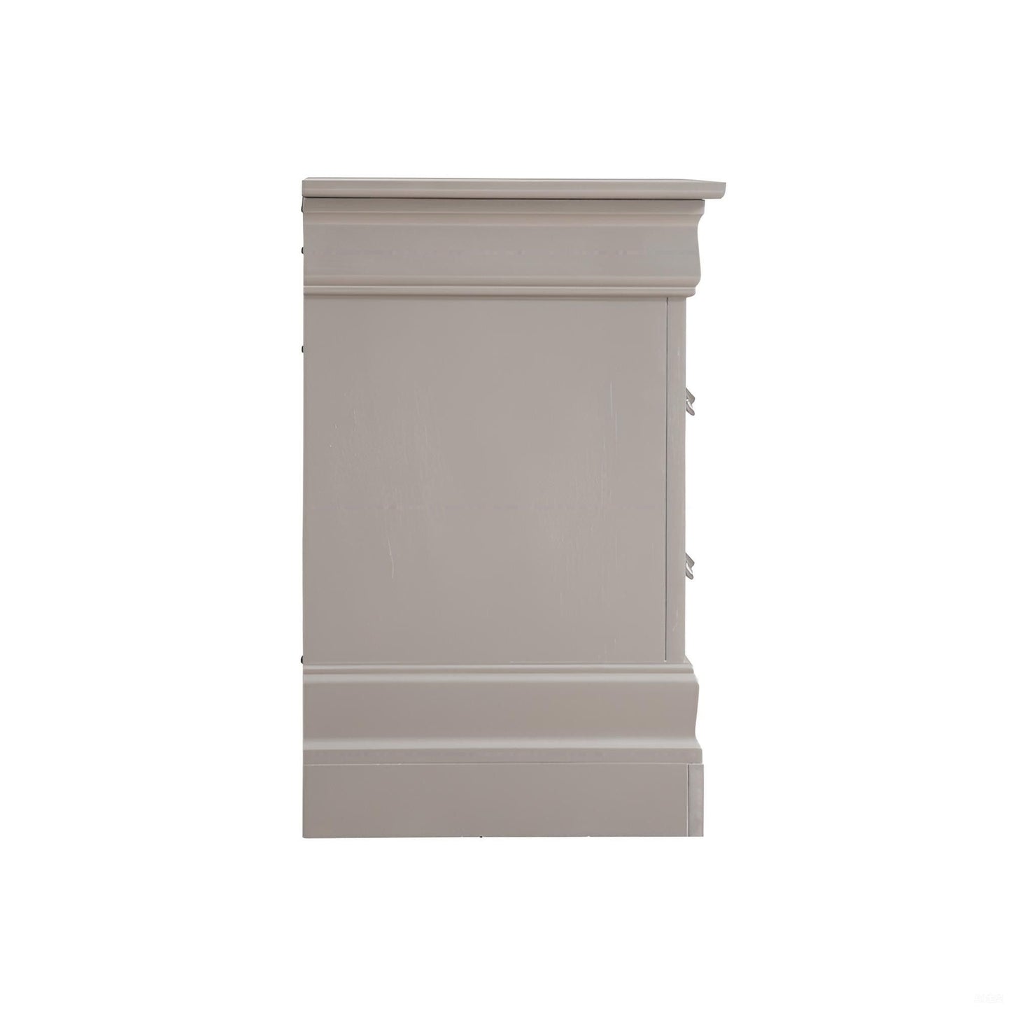 Lorana - Modern Nightstand - Silver Champagne