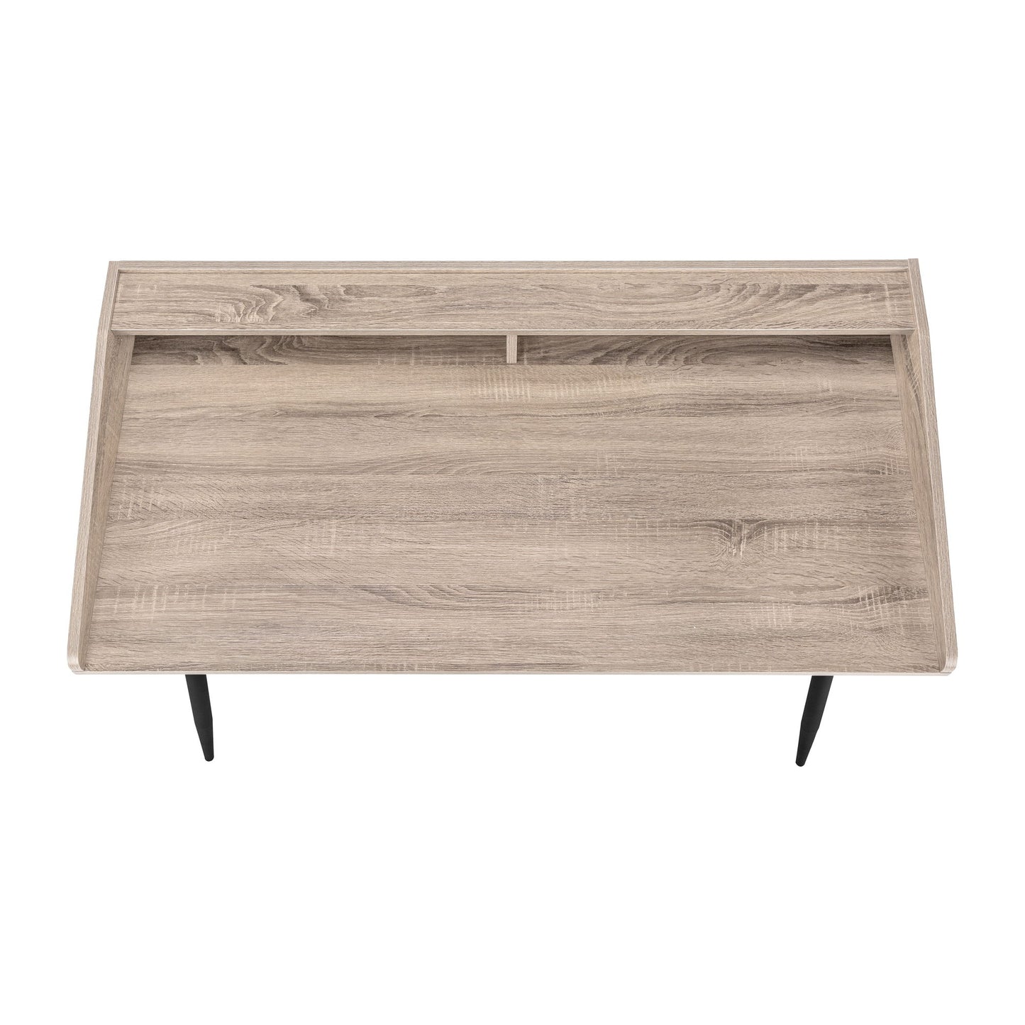 Computer Desk For Home Office, Laptop, Storage Shelves, Contemporary Versatile Placement - Taupe