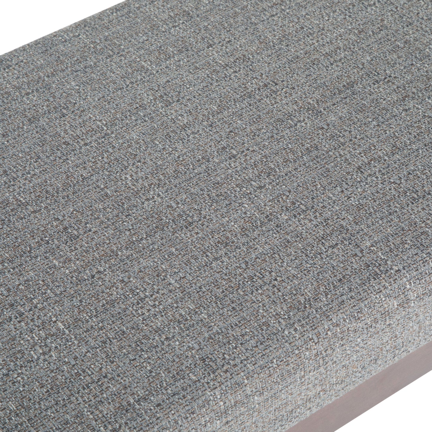 Chanelle - Mid Century Ottoman Bench - Pebble Gray