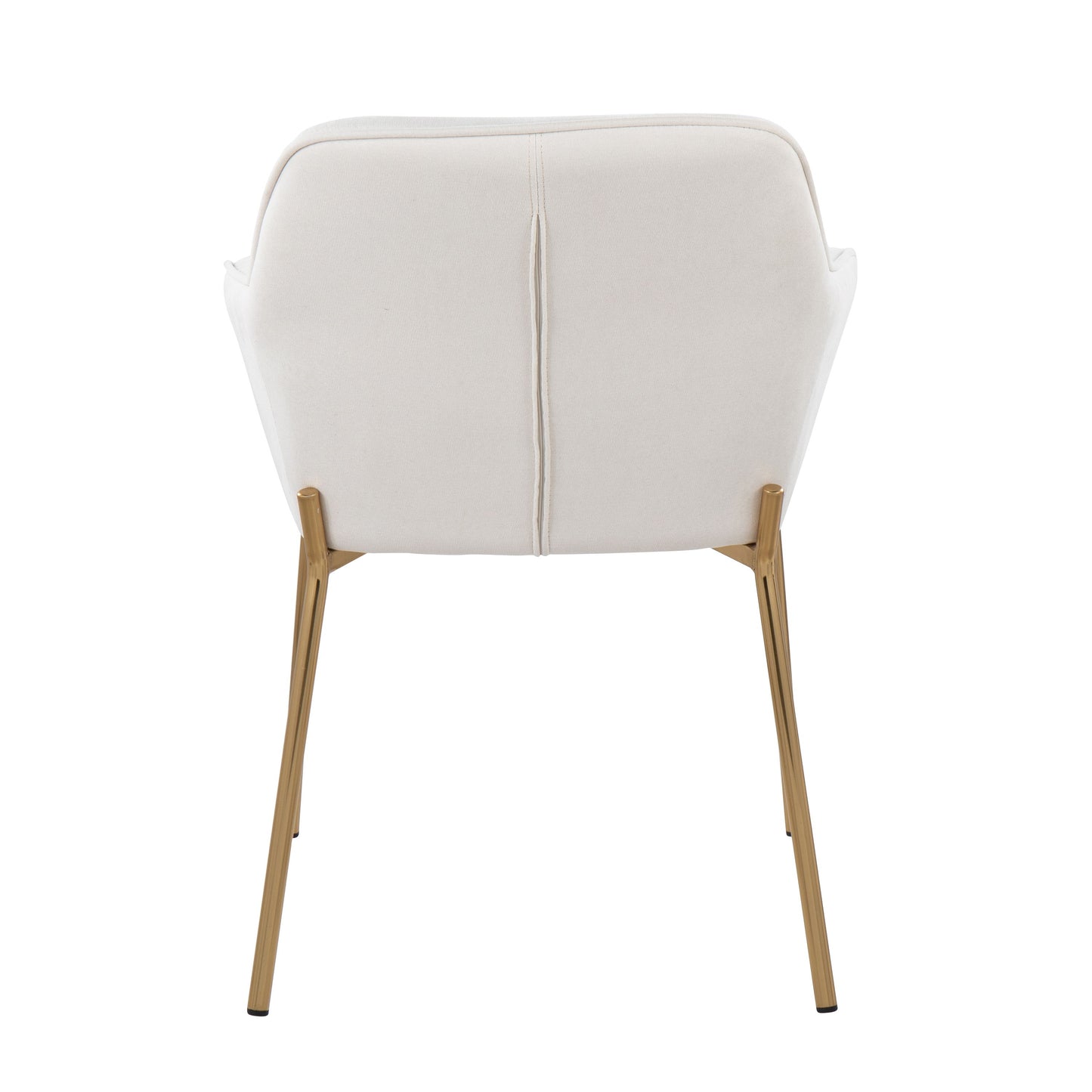 Daniella - Contemporary Dining Chair (Set of 2) - Cream / Gold