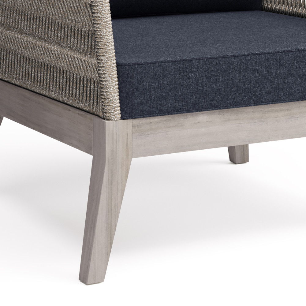 Santiago - Outdoor Conversation Chair - Slate Gray