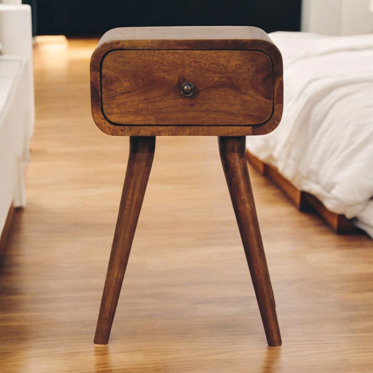 Avora - Mini Nightstand With 1 Drawer - Brown