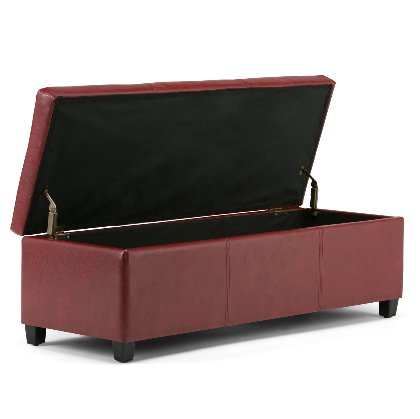 Avalon - Storage Ottoman Bench - Red