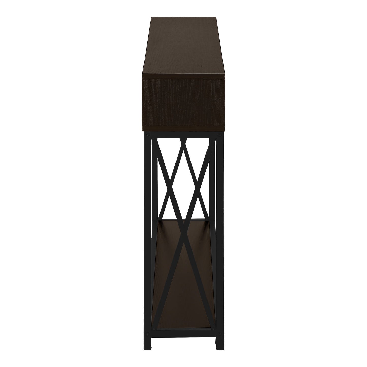 Accent Console Table For Entryway, Modern - Espresso