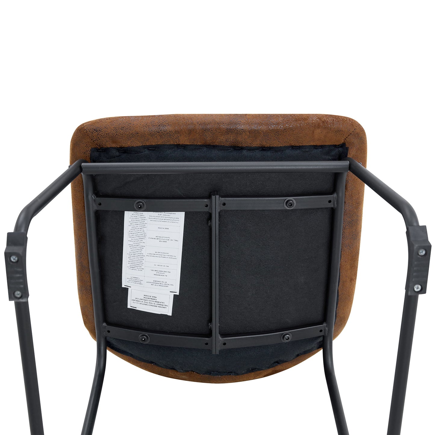(Set of 4) Retro Chairs, Comfortable Bar Stools, Suitable For Industrial And Vintage Style Environments - Brown