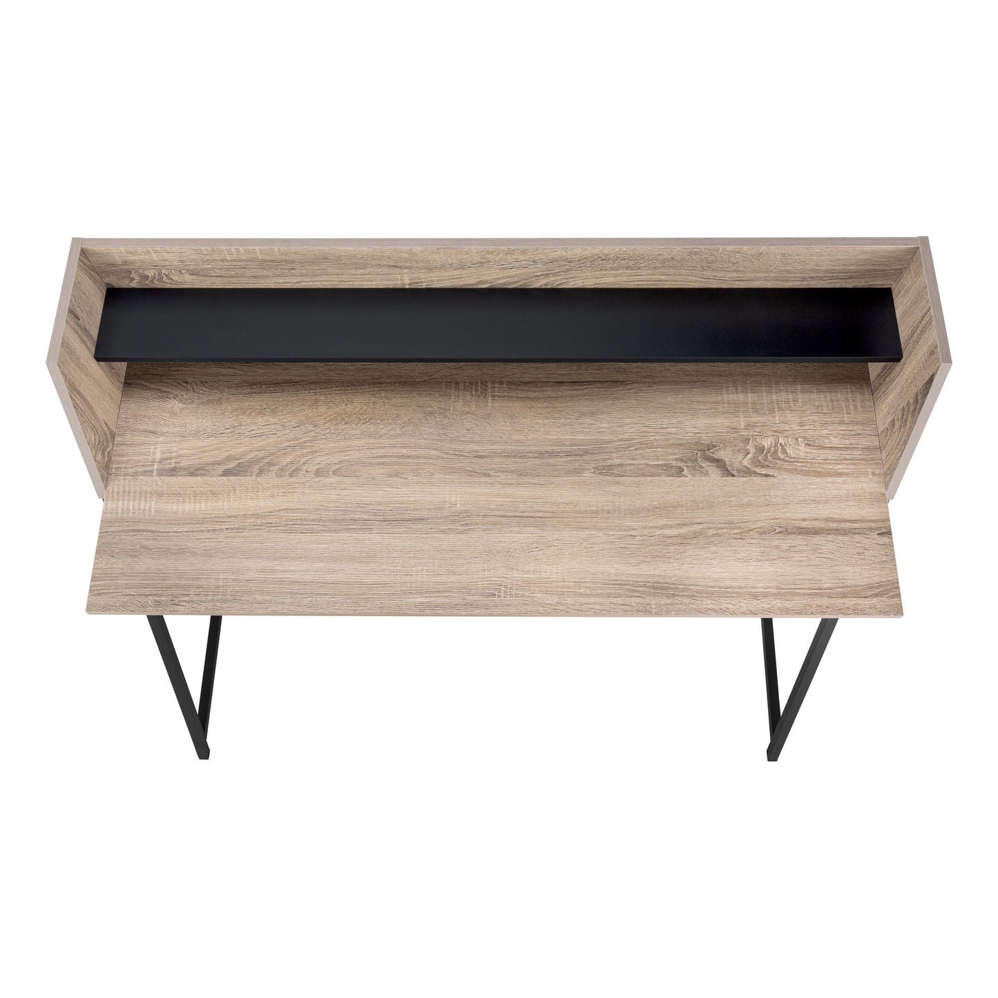 Computer Desk For Home Office, Laptop, Storage Shelves, Contemporary & Modern - Taupe
