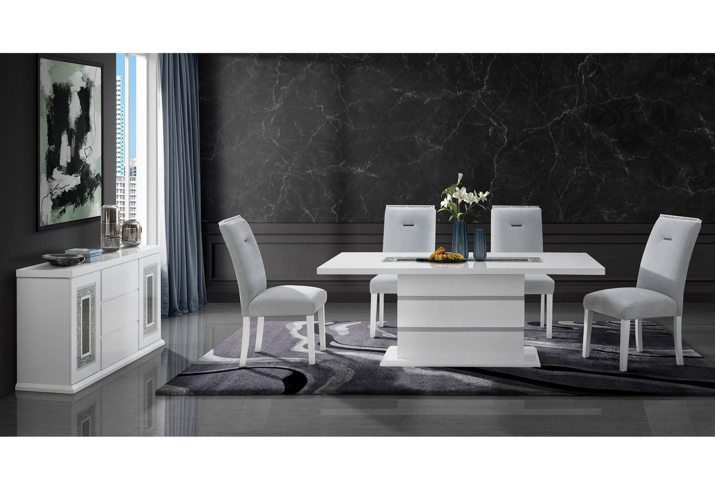 Ariya - Dining Table - White