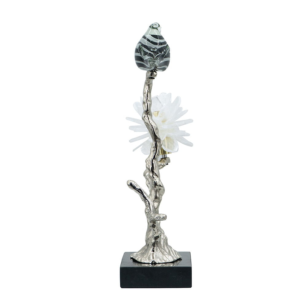 Aluminum Candle Holder & Marble Stand - Multicolor