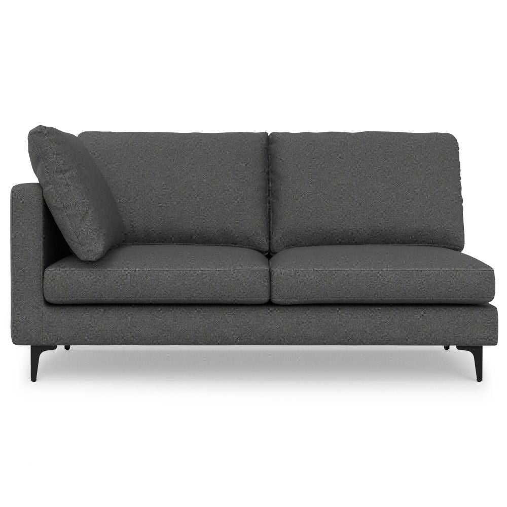 Ava - Mid Century Corner Sectional Sofa - Gray