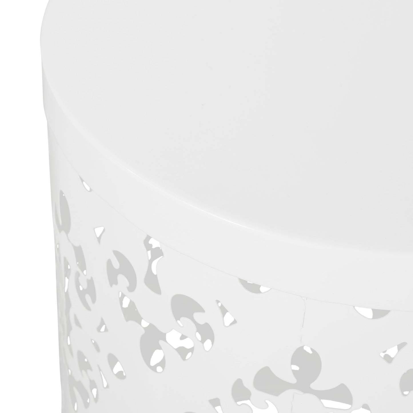 Metal (Set of 2) End Table - White