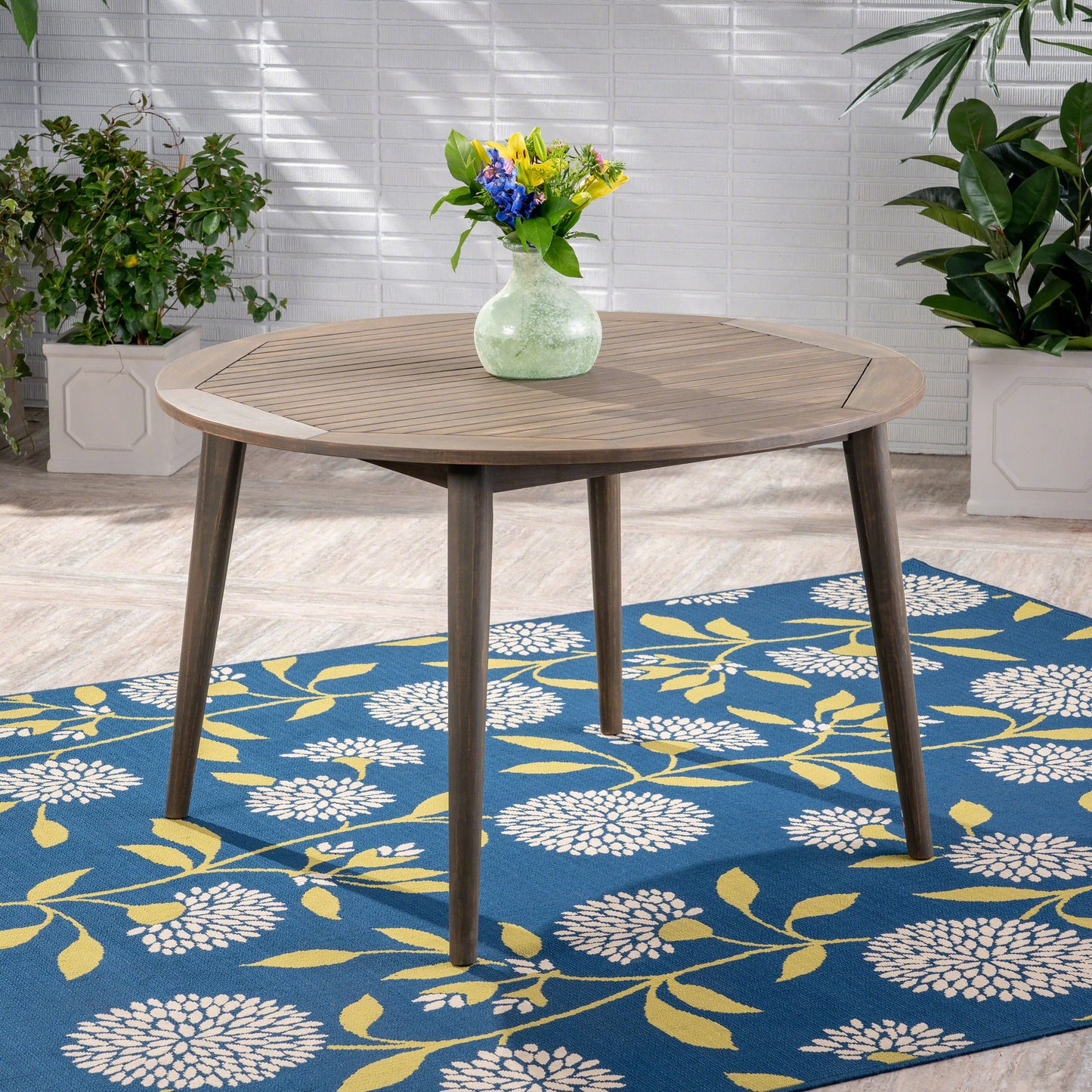 Stamford - Outdoor Dining Table Modern Design - Gray