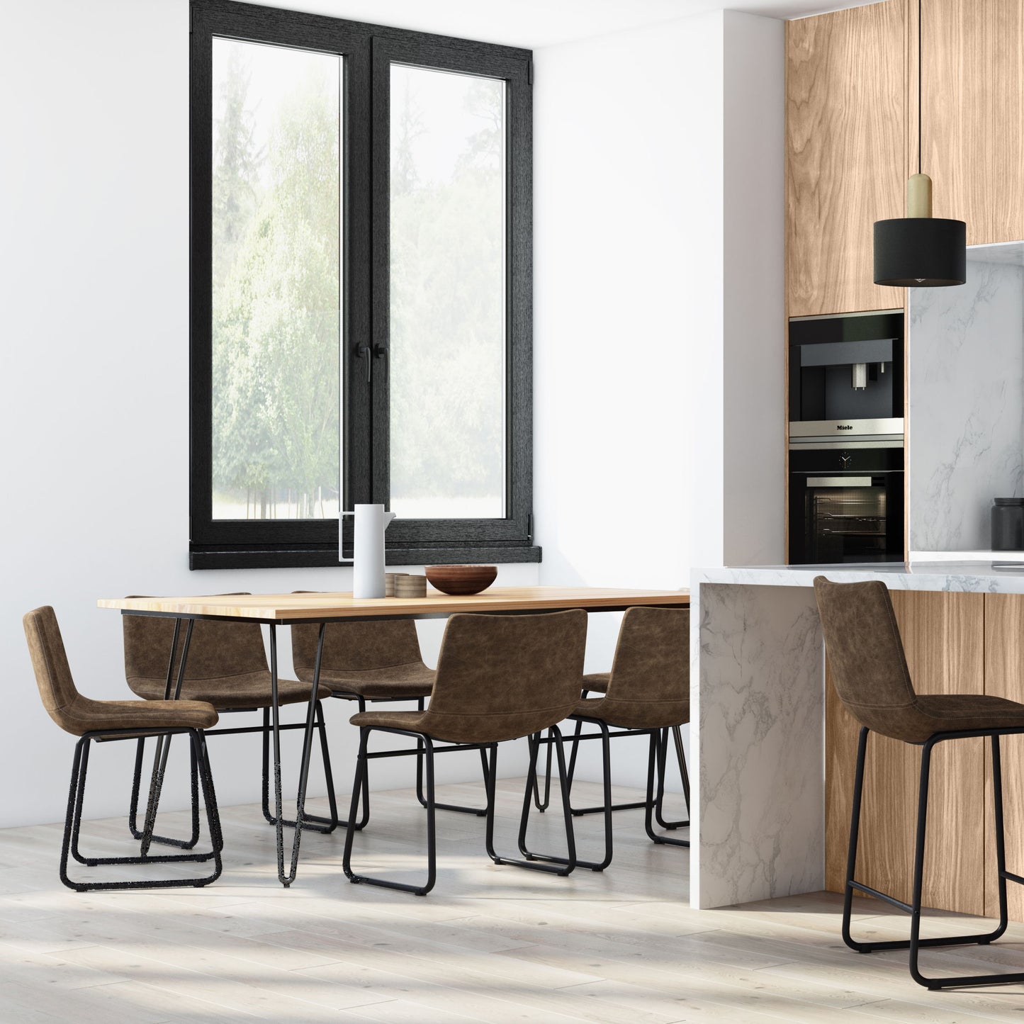 Warner - Dining Chair (Set of 2) - Distressed Brown