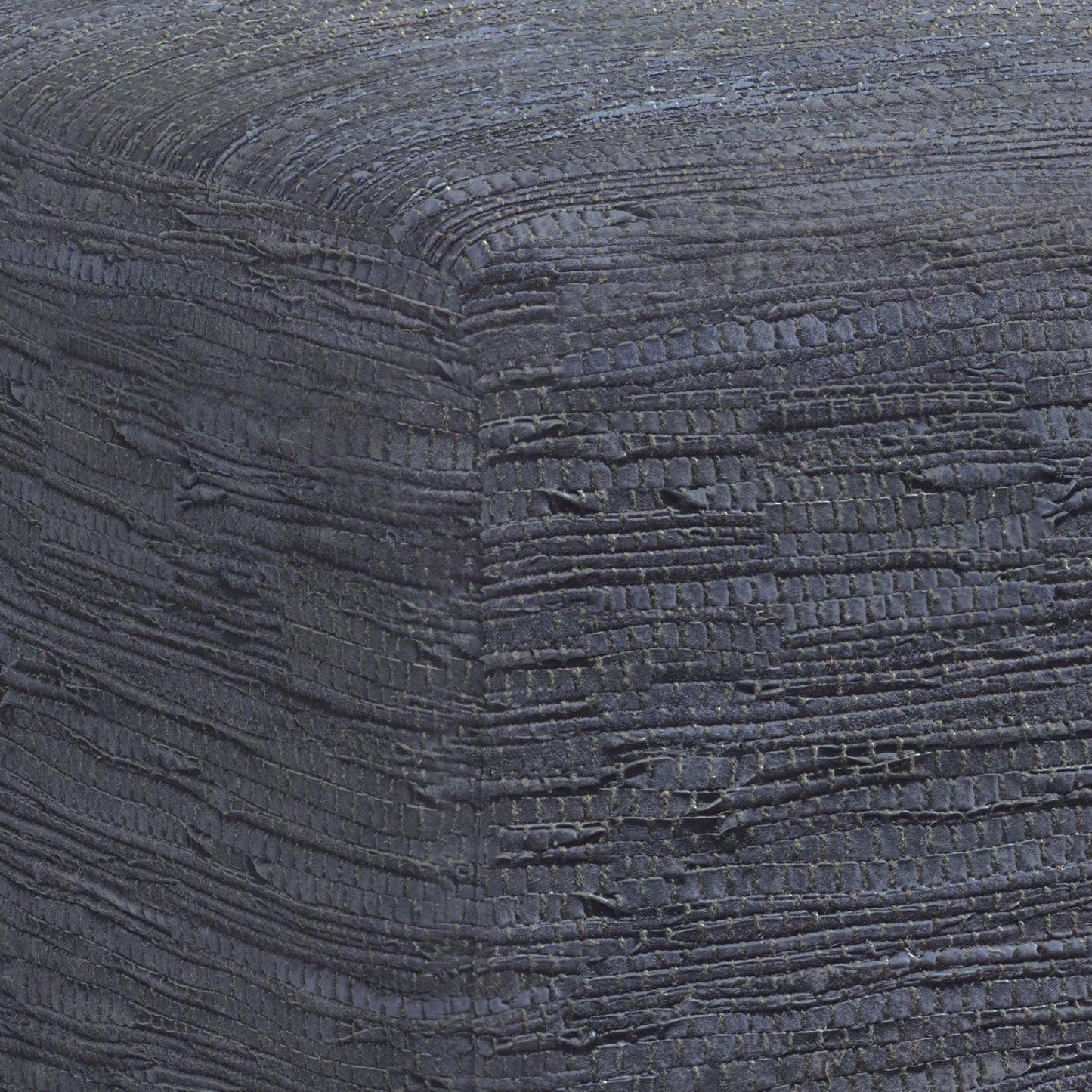 Fredrik - Square Pouf - Dark Blue