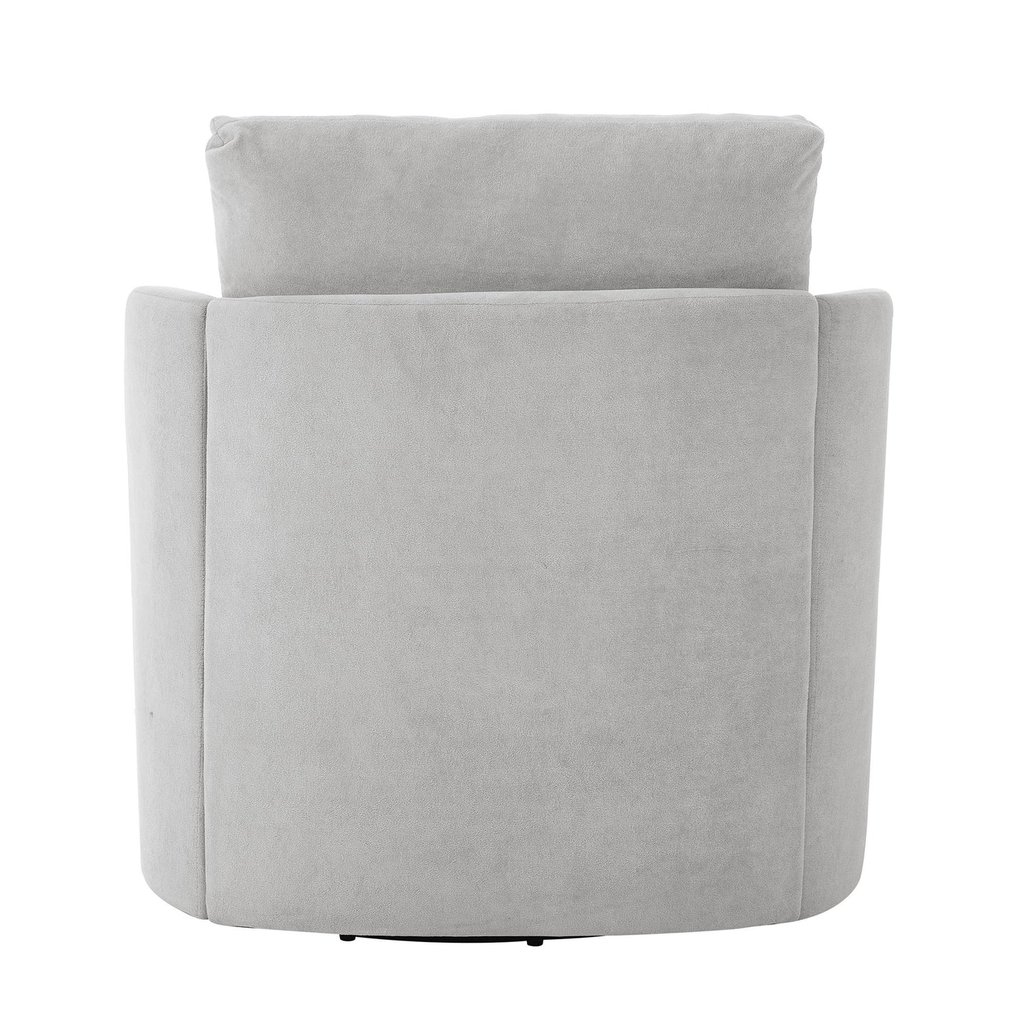 Modern 360ÔøΩÔøΩ Swivel Accent Barrel Armchair Chenille, Upholstered With Curved Design For Living Room, Bedroom, Office, And Hotel - Gray