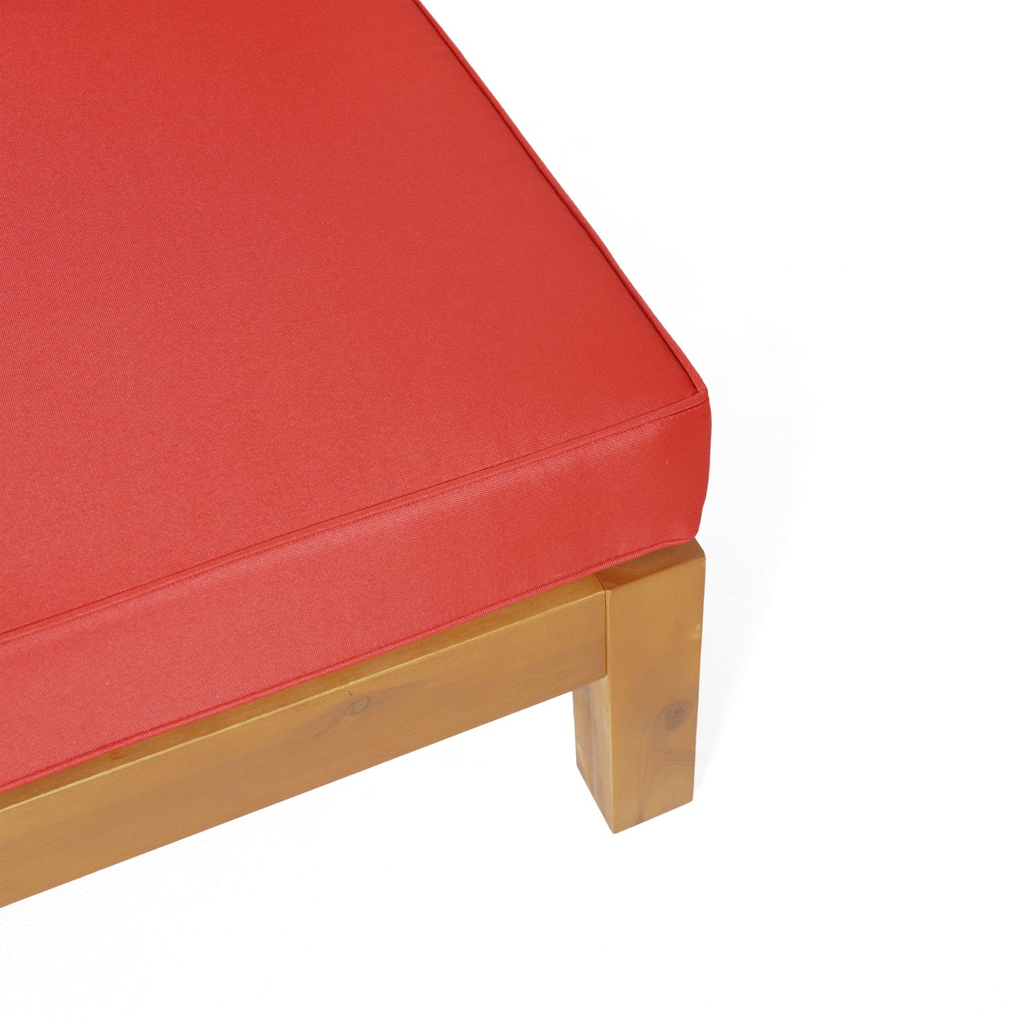 Brava - X Back Corner Bench L With Coffee Table - Red