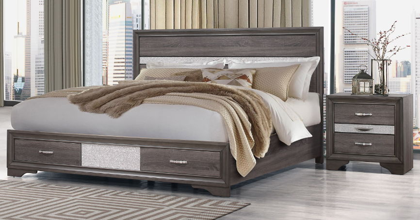 Ryder - Sparkle Full Bed - Gray