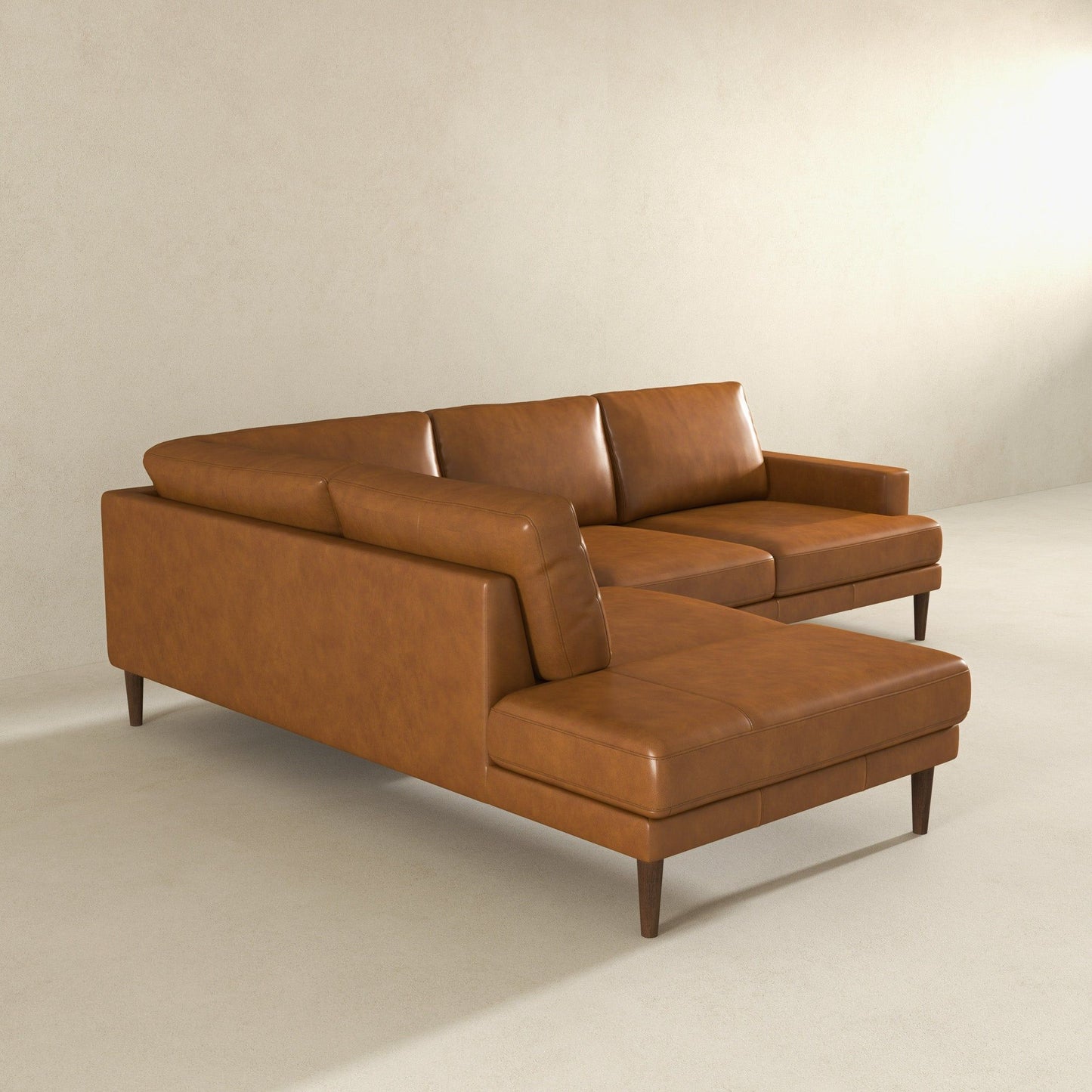 Corbin - Left Facing Sectional Sofa - Tan
