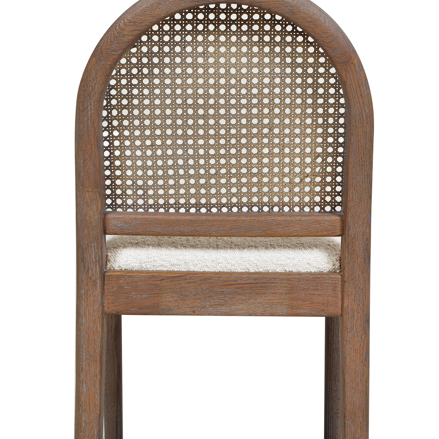 Panama - Curved Back Cane Counter Stool (Set of 2) - Ivory White