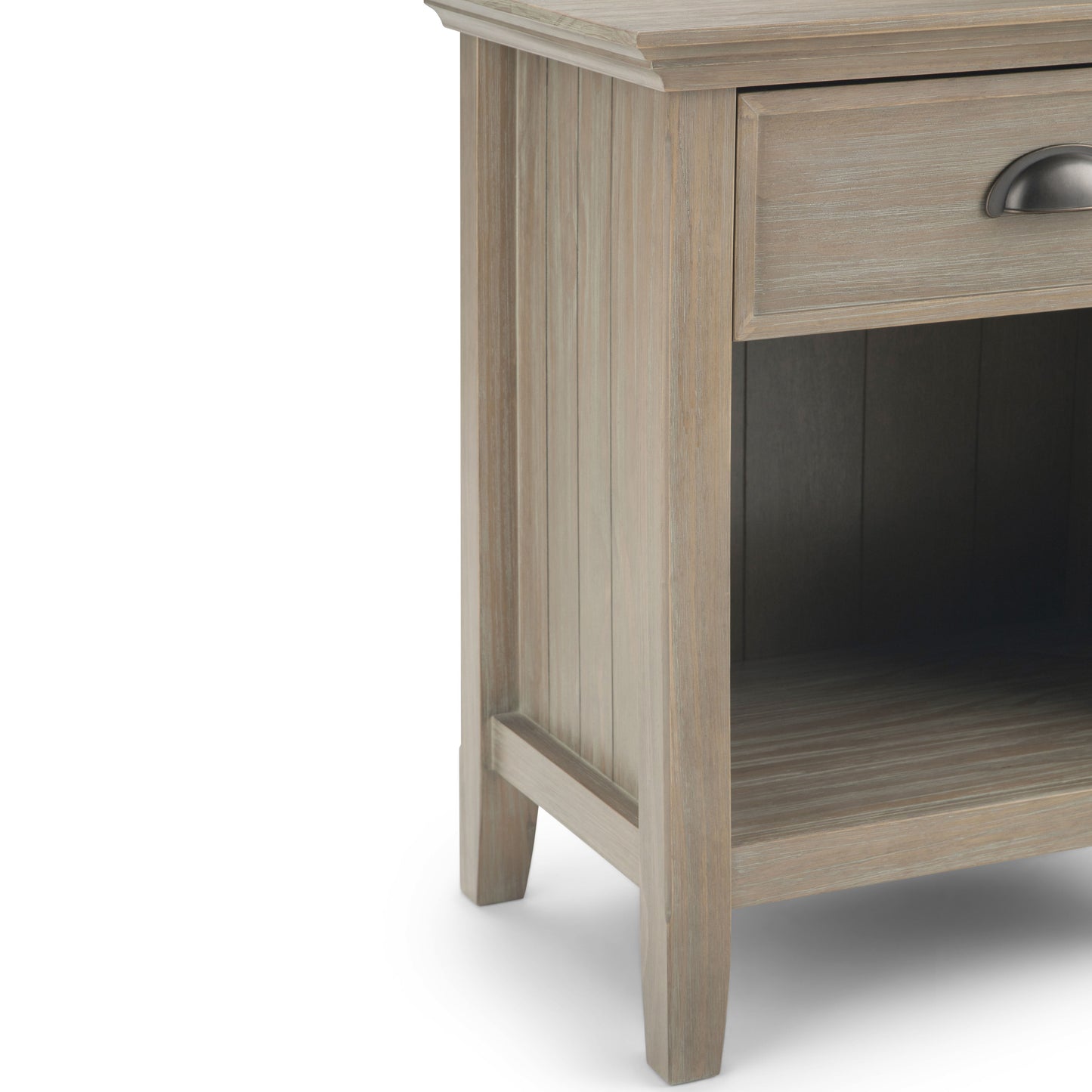 Acadian - Bedside Table - Distressed Gray